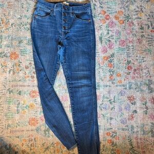 Madewell Women's 27 10” High Rise Skinny Jeans GUC